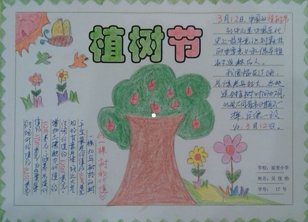 植树节小报_2023植树节手抄报图片大全