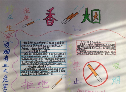 2023世界无烟日手抄报简单漂亮图片_世界无烟日手抄报精美设计模板5篇